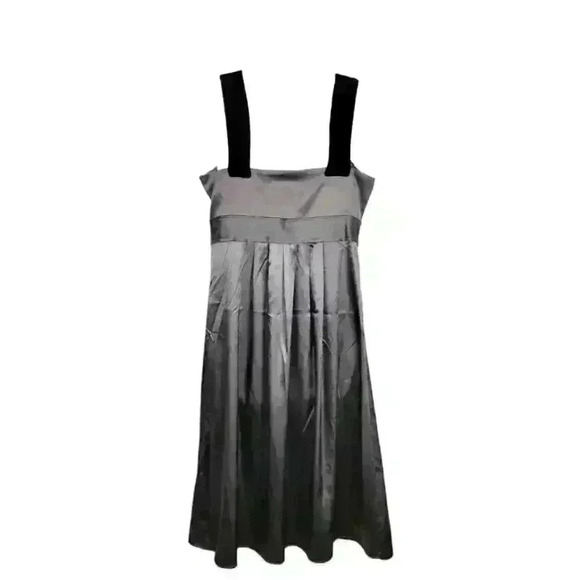 SIMPLY VERA Woman's GUNSMOKE GREY Fitted Side Zip Shimmery STRETCH size 10 - Picture 6 of 8